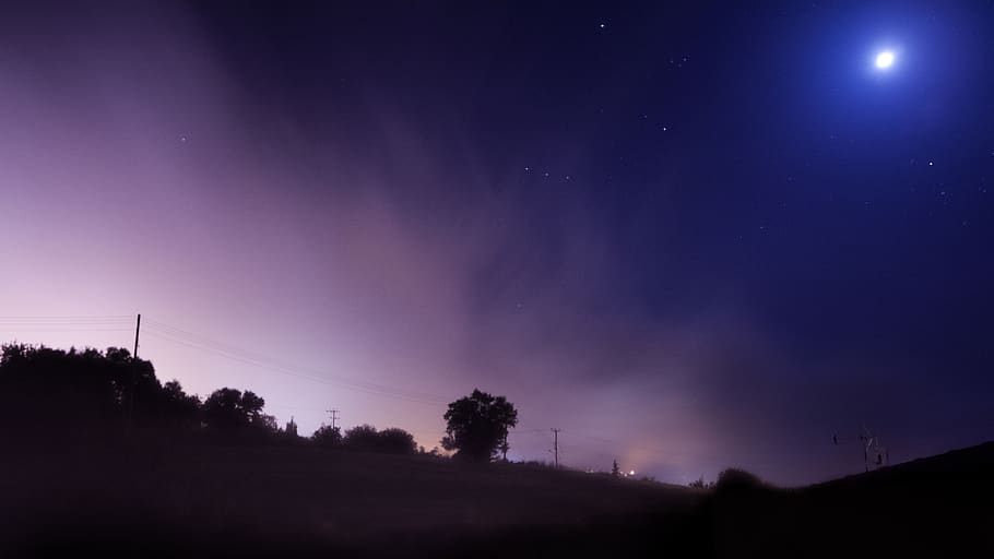 cyprus, sky, mist, night, landscape, wallpaper, star - space HD wallpaper