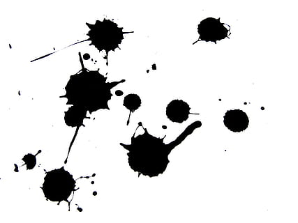 splatter, splattered, paint, spray, background, white, blob HD wallpaper