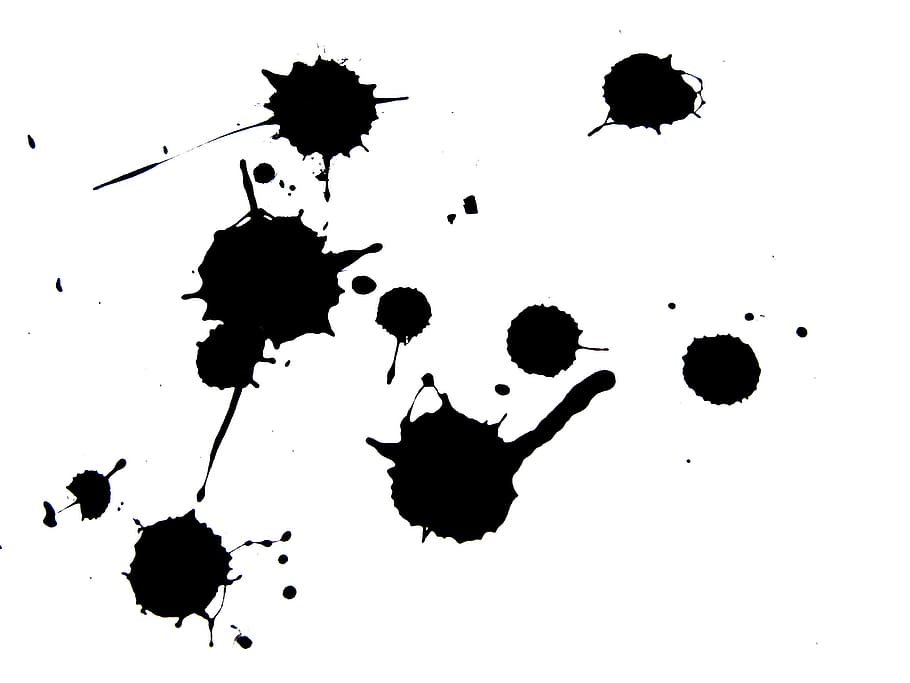 splatter, splattered, paint, spray, background, white, blob HD wallpaper