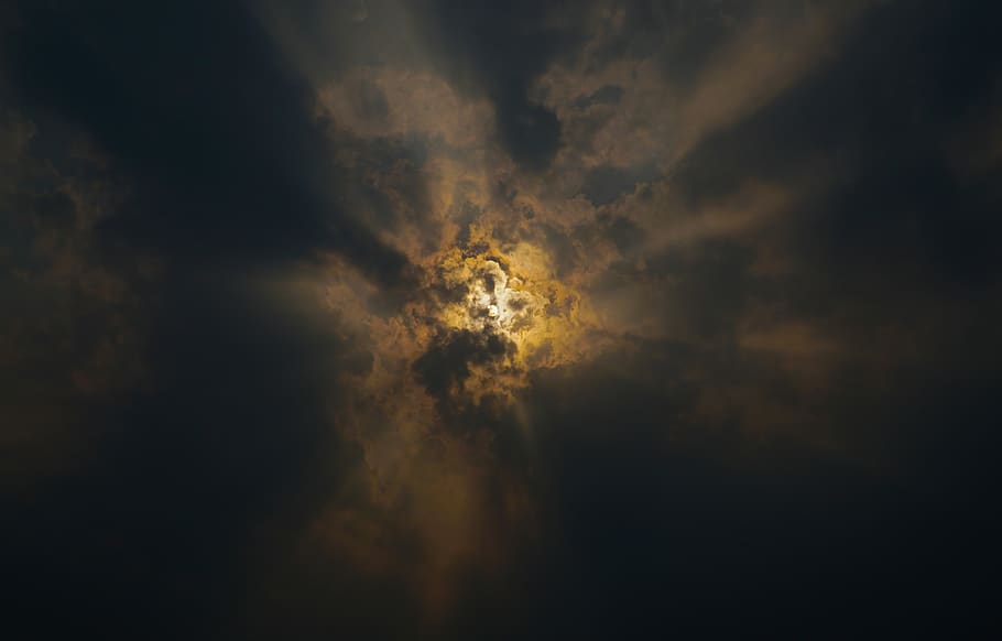 sky, sun, cloud, daytime, yellow, wallpaper, cloud - sky, beauty in nature HD wallpaper