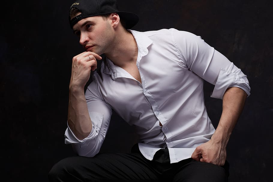man, model, guy, young, three quarter length, young men, one person HD wallpaper
