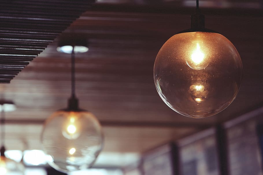 light, bulb, lighting, electronics, restaurant, building, hanging HD wallpaper