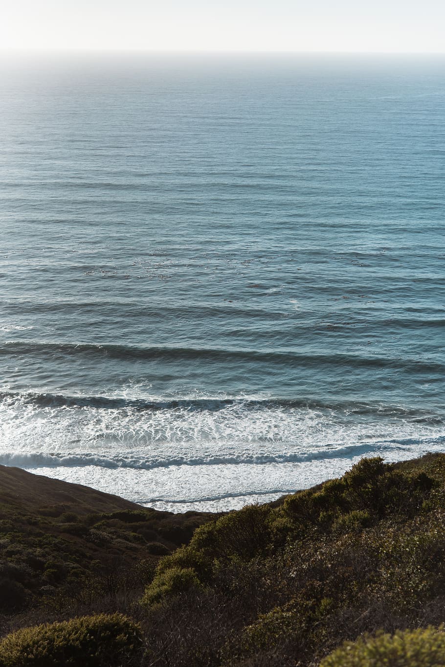big sur, ocean, landscape, waves, sea, water, scenics - nature HD wallpaper