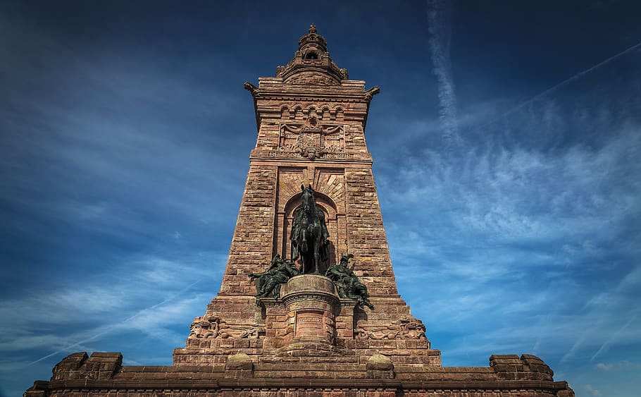 Low Angle Shot of the Barbarossa Monument, architecture, brick HD wallpaper