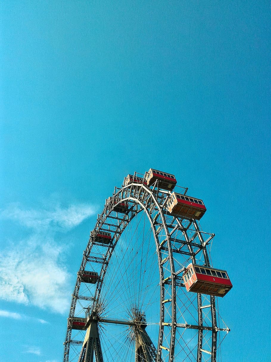 austria, vienna, prater, amusement park, amusement park ride HD wallpaper