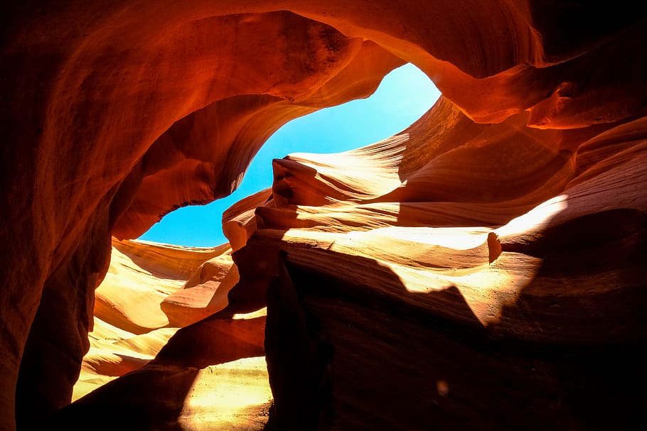 antelope canyon, rock formation, rock - object, solid, geology HD wallpaper