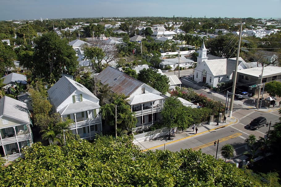 key west, view, town, architectural, scenery, construction HD wallpaper