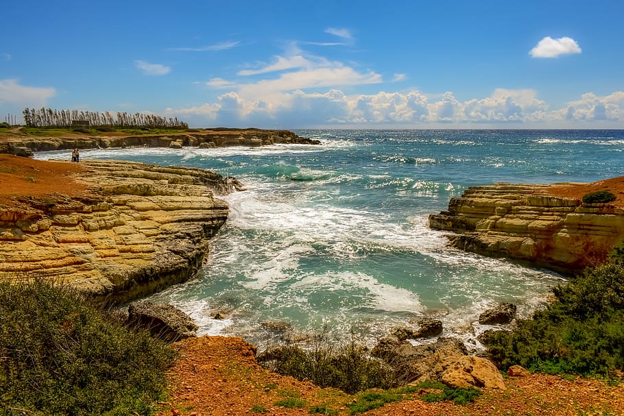 rocky coast, cape, cliffs, sea, nature, landscape, scenery HD wallpaper