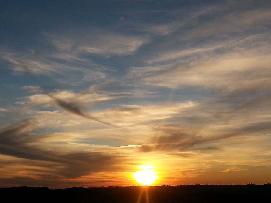light, nature, colors, sunset, cloud - sky, scenics - nature HD wallpaper