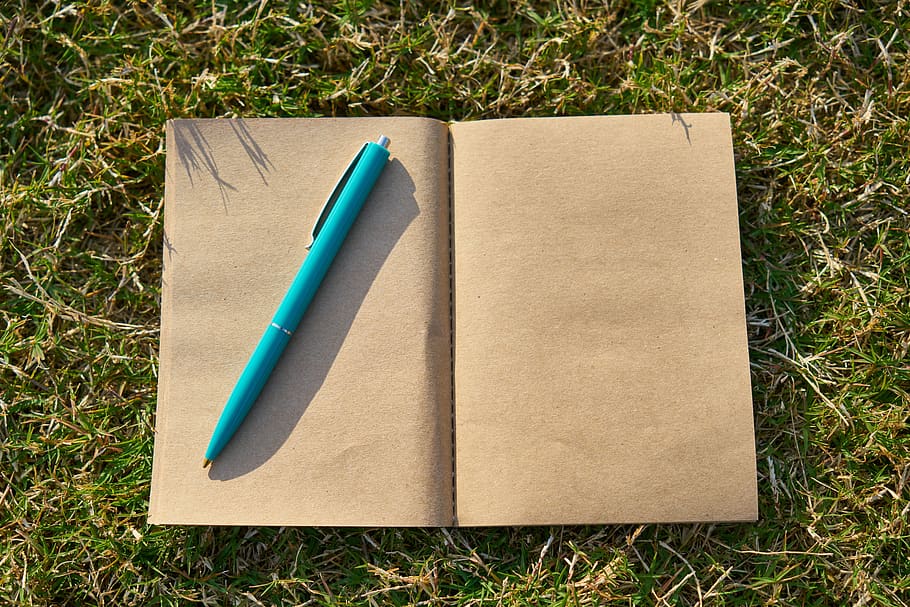 notebook, the work, pen, to write, poet, read, course, classic HD wallpaper