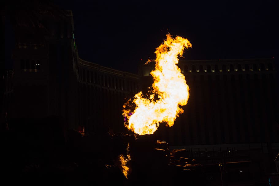 fire, flame, burning, fire - natural phenomenon, architecture HD wallpaper