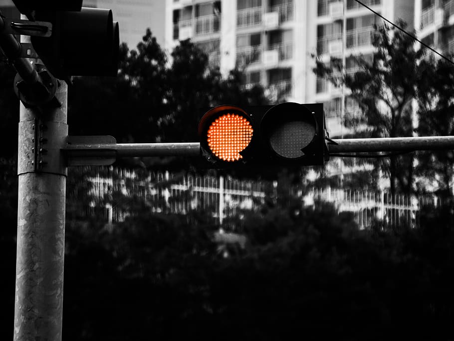 traffic light, red, architecture, built structure, building exterior HD wallpaper