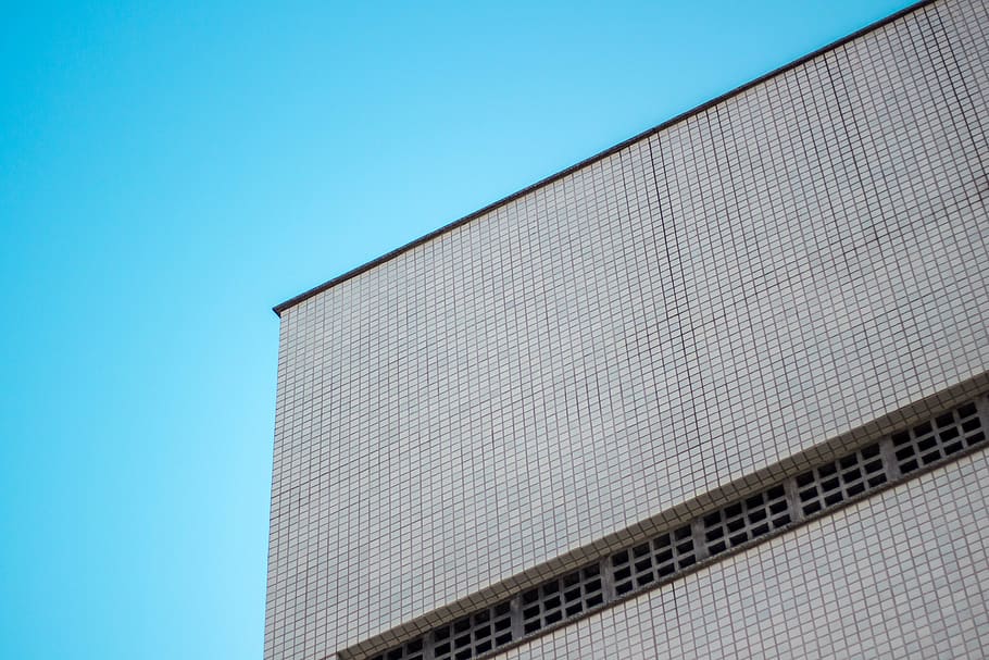building, minimalist, wall, white, built structure, architecture HD wallpaper