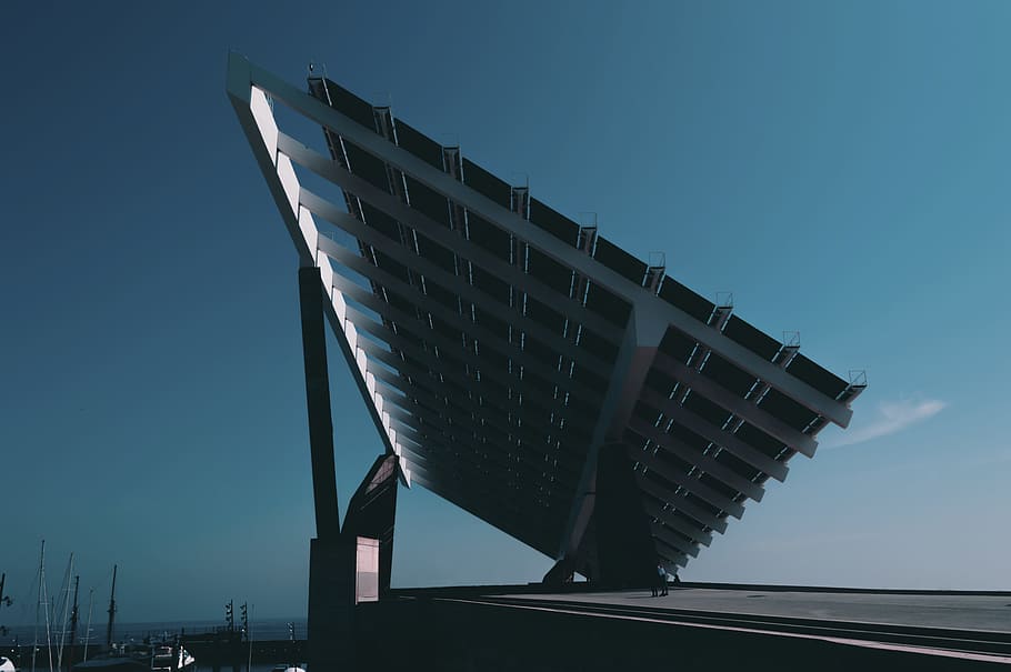 black and silver solar panel, energy, renewable, technology, roof HD wallpaper