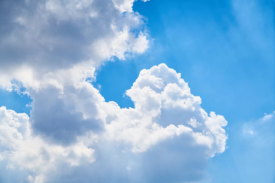 cloud, blue, sky, clouds, nature, summer, solar, landscape HD wallpaper