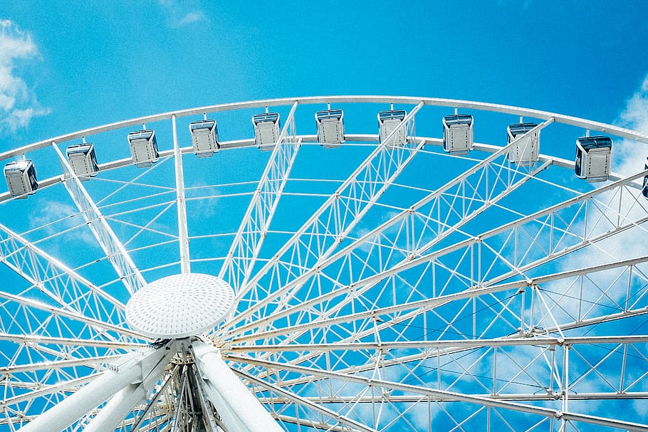 ferris wheel, carnival, amusement park, amusement park ride HD wallpaper