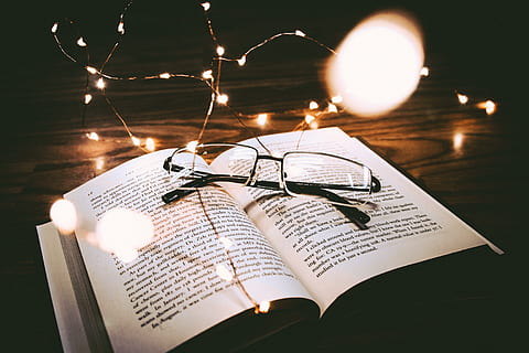 book, glasses, reading, hobby, summer, spring, winter, fall HD wallpaper