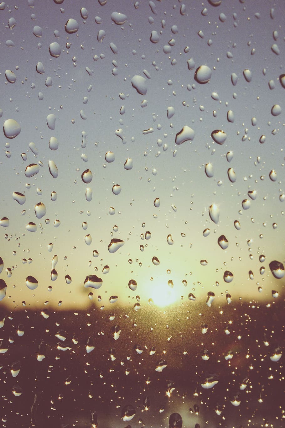 still, items, things, window, glass, moist, water, droplets HD wallpaper