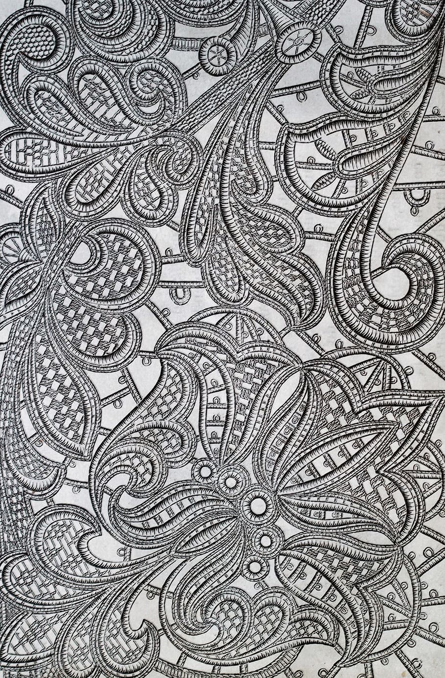 mandala, embroidery, draw, drawing, art, flower, work, pattern, HD wallpaper