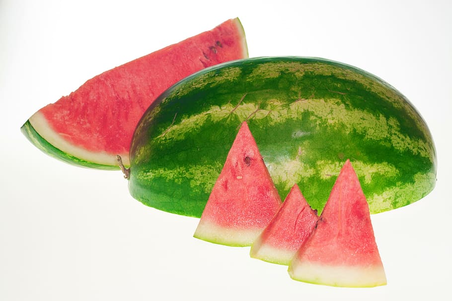 watermelon, slice, isolated, dessert, white, dietfood, sweetfood HD wallpaper