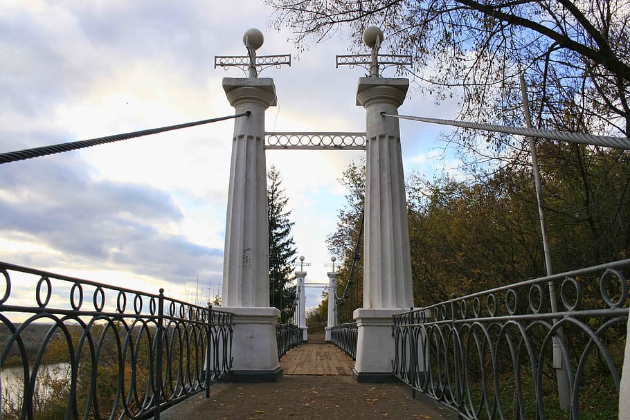 arch, architecture, bridge, built, column, evening, old, old-fashioned HD wallpaper