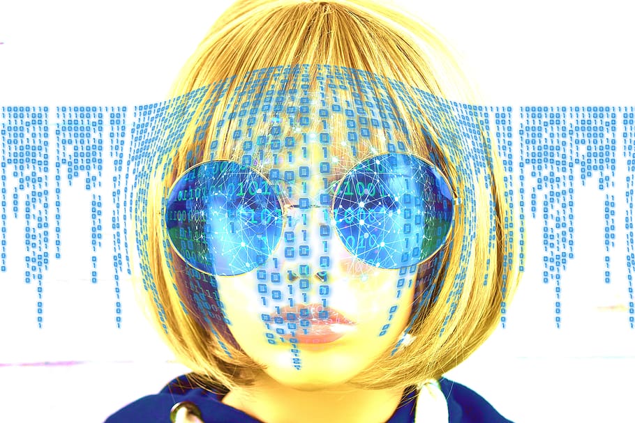 woman, stylish, network, binary, one, null, attack, infestation HD wallpaper