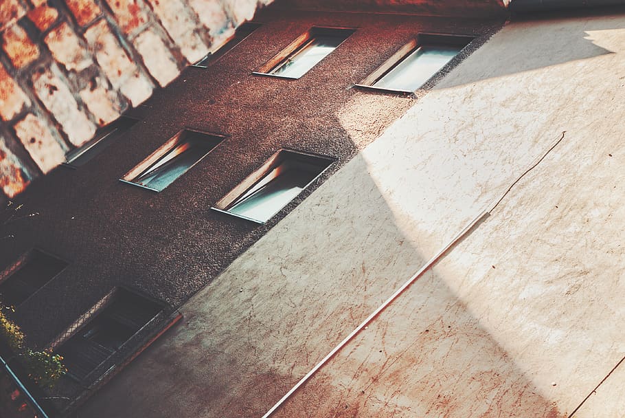 germany, cologne, windows, facade, backyard, urban, city, building HD wallpaper
