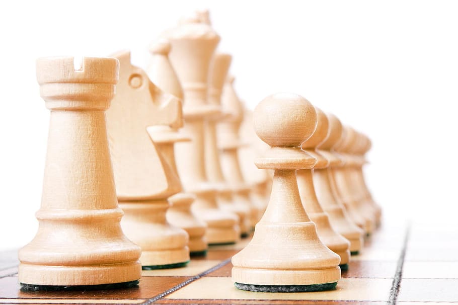 chess, pawn, leadership, fight, square, leisure, chessboard, HD wallpaper