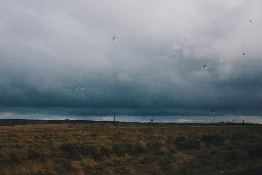 iceland, rain, valley, cloud - sky, environment, landscape HD wallpaper