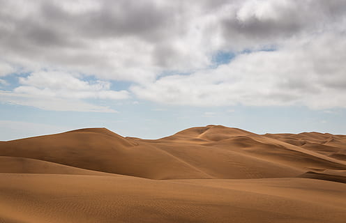 sand dunes, desert, scenics - nature, cloud - sky, landscape HD wallpaper