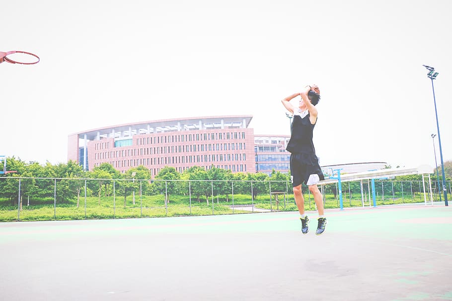 china, guangzhou, boy, energetic, basketball, goal, aim, sports, HD wallpaper