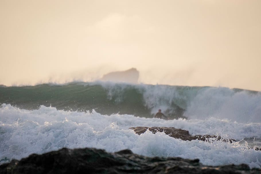 surf, waves, ocean, cornwall, beach, uk, britain, england, sea HD wallpaper