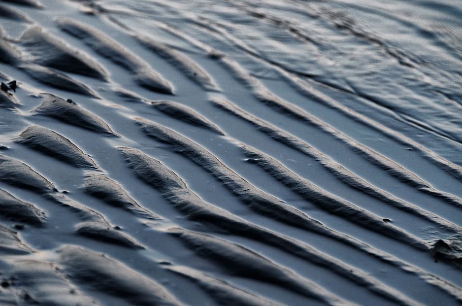 the waves, sand, texture, invoice, wrinkles, detail of, backgrounds HD wallpaper