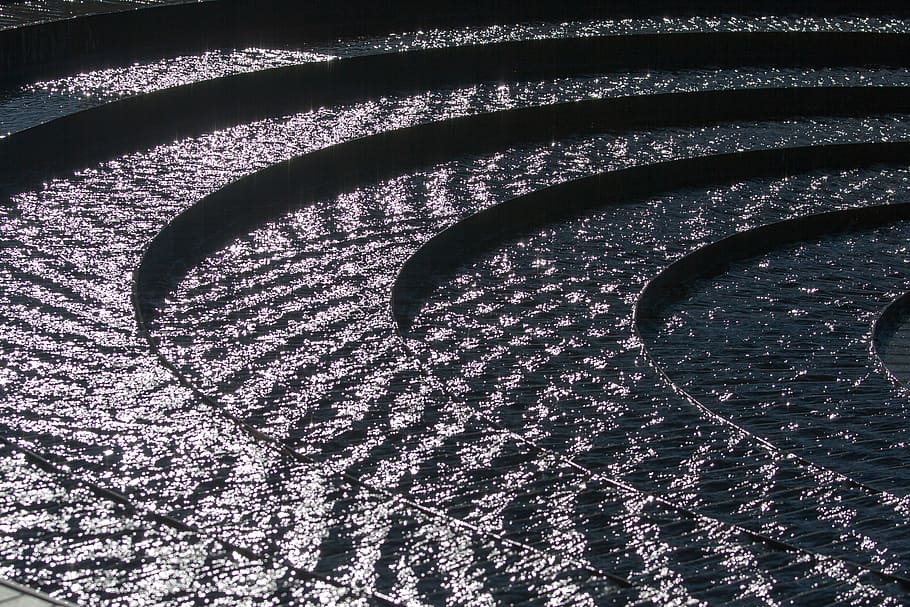 australia, sydney, darling harbour, structure, monochrome, fountain HD wallpaper