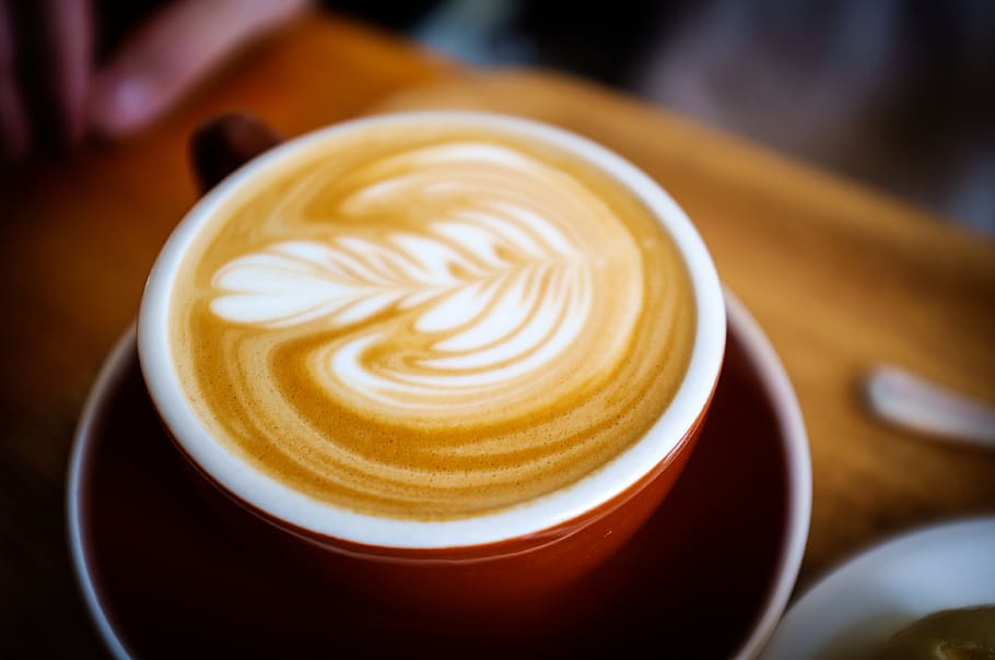 ceramic coffee mug filled with coffee, coffee - drink, food and drink HD wallpaper