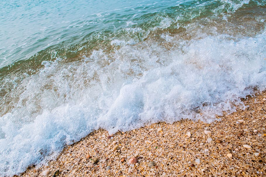 seaside, china, sea wave, water, beauty in nature, sport, motion HD wallpaper