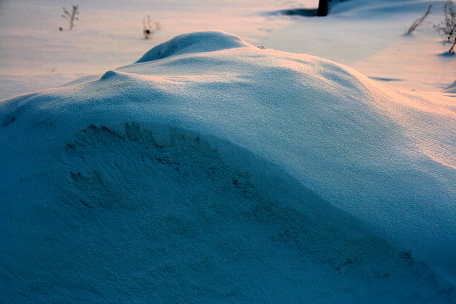 snow, field, background, winter, blue, land, horizontal, ice HD wallpaper