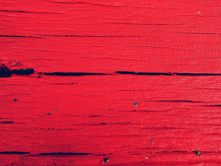 Red Wooden Surface, hardwood, material, panel, rough, wall, full frame HD wallpaper