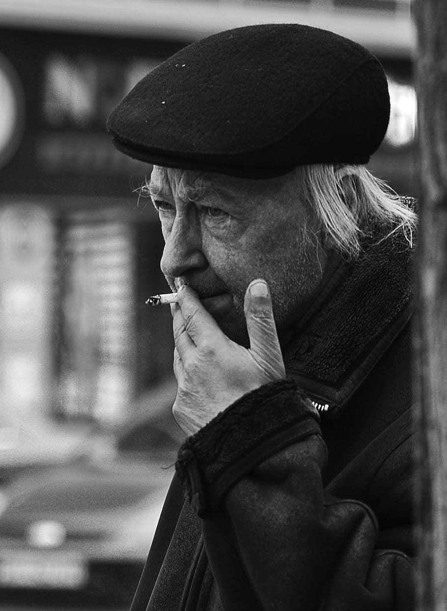 ukraine, odessa, smoke, cigarettes, old man, street style, old age, HD wallpaper