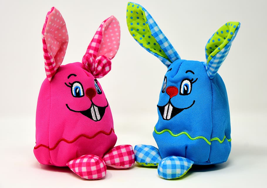 easter, easter bunny, colorful, hare, spring, easter decoration HD wallpaper