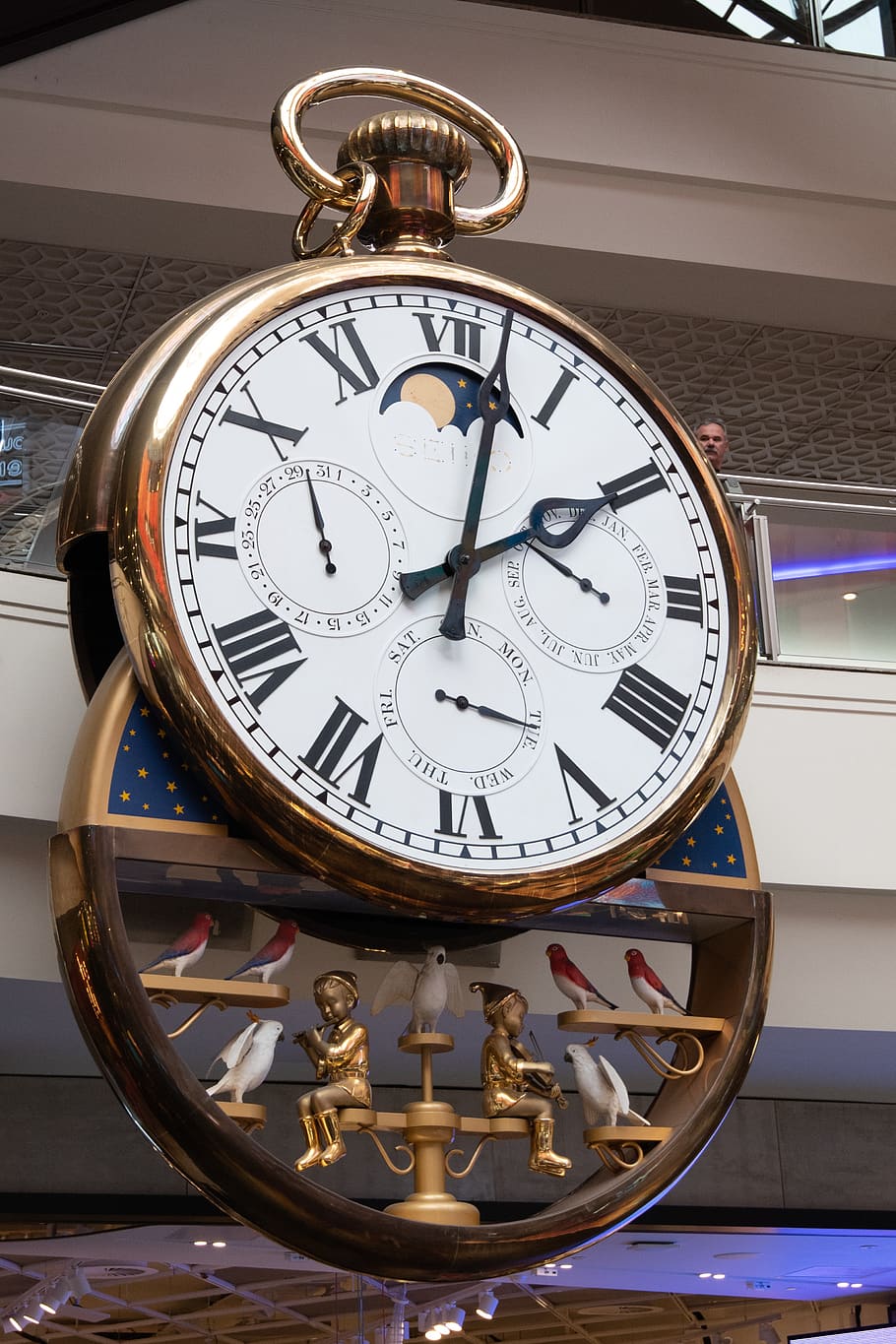 clock, time, giant, timepiece, melbourne, melbourne central, HD wallpaper