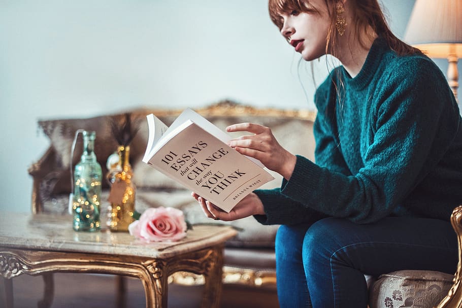 books, reading, library, woman, think, 101 reasons, white, livingroom HD wallpaper