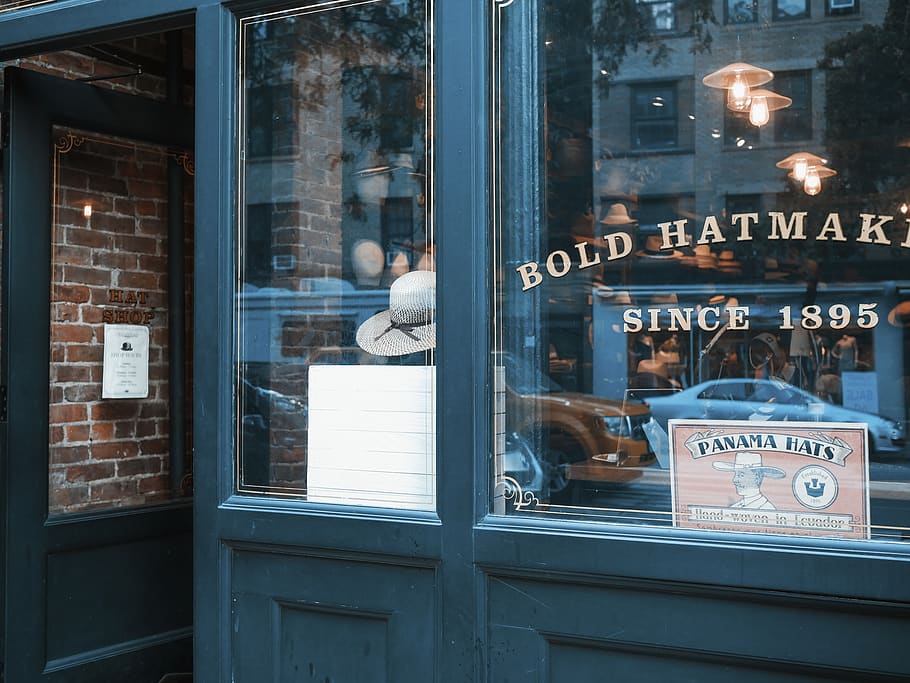 Bold Hatmak store, brick, united states, new york, greenwich village HD wallpaper