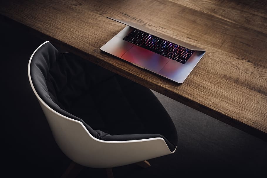 Macbook Air on table, technology, communication, wireless technology HD wallpaper