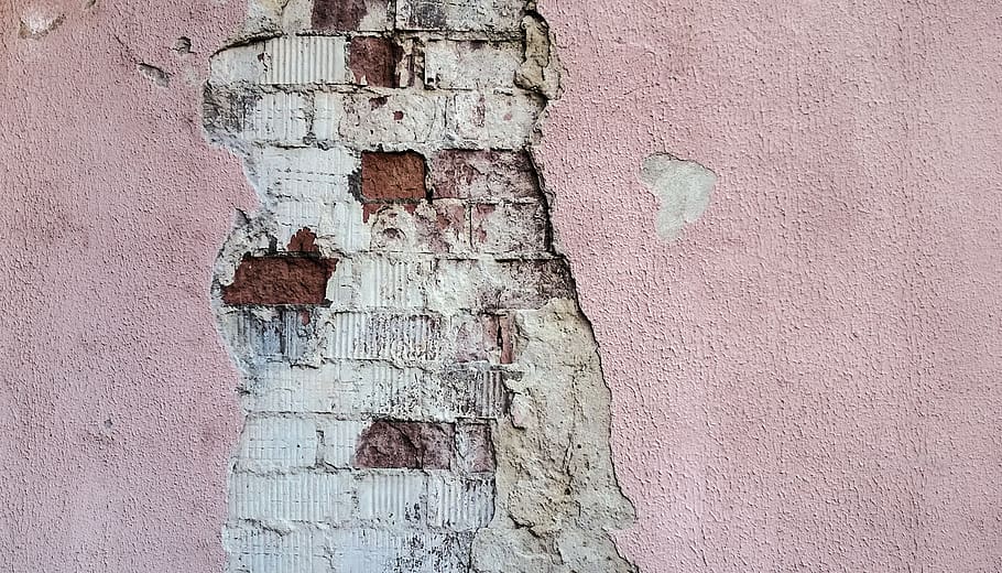 Photo of Pink Painted Wall, abandoned, ancient, antique, architecture HD wallpaper