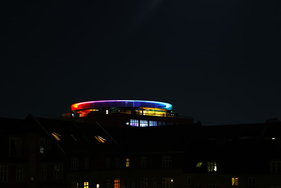 aarhus, danmark, denmark, art, aros, color, colorfull, rainbow HD wallpaper