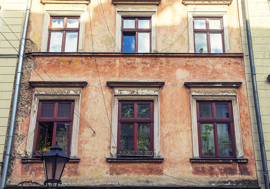 poland, kraków, architecture, building exterior, window, built structure HD wallpaper