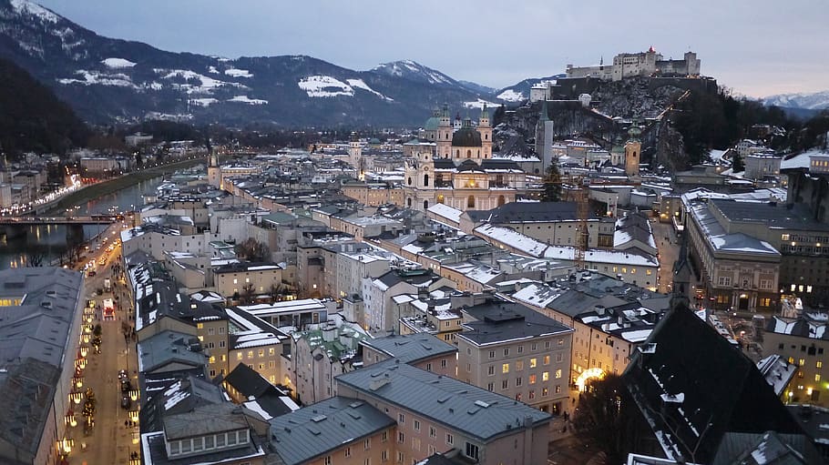 austria, salzburg, architecture, building exterior, built structure HD wallpaper