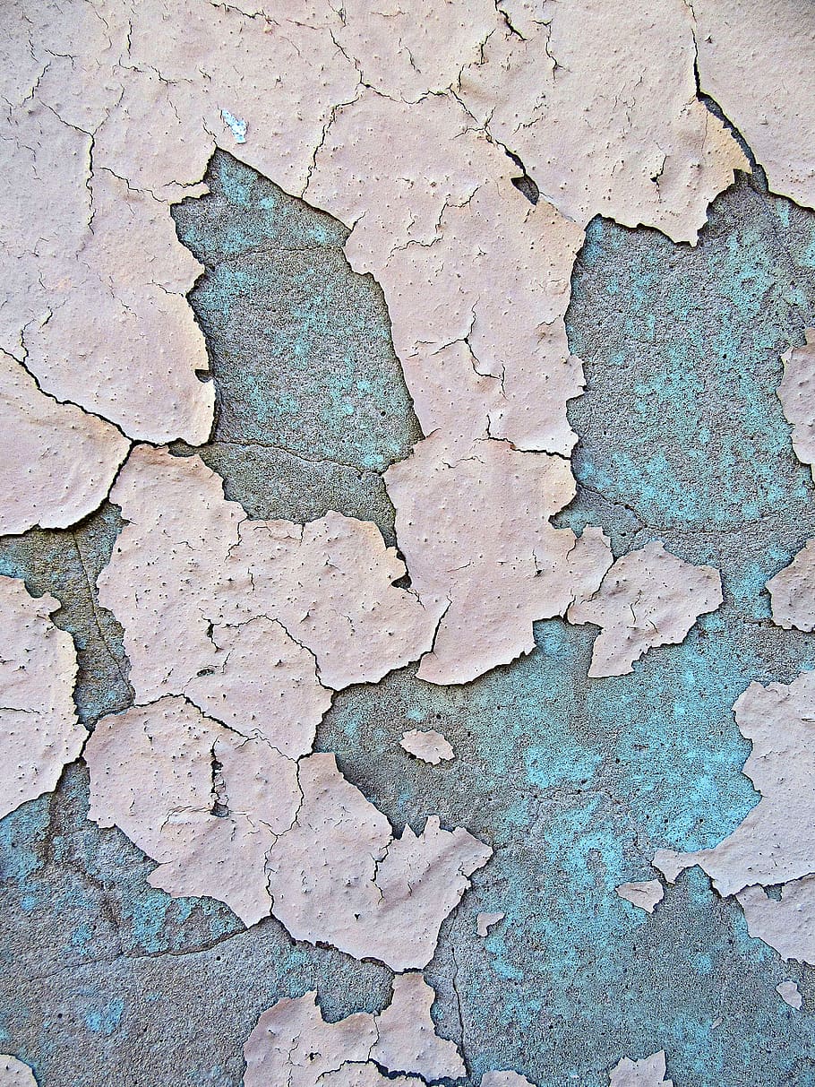 green and gray painted surface, textured, cracked, full frame HD wallpaper