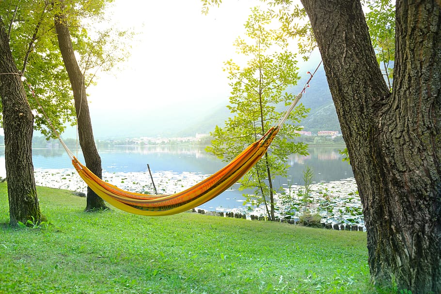 hammock, relax, relaxation, beach, summer, island, tropical, HD wallpaper